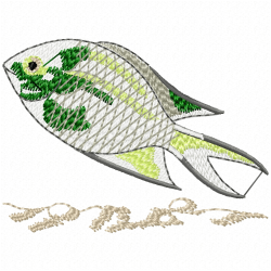 Fishes Embroidery Design 6 Fishes Embroidery Design 6